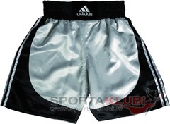 Boxing Shorts "MULTI" Boxing Short "140 grms" BLACK/SILVER (ADISMB03)