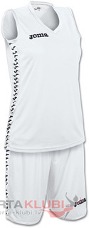 SET PIVOT WOMAN BLANCO JERSEY+SHORTS (1227W005)