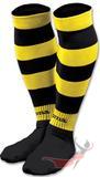 ZEBRA FOOTBALL SOCKS (PACK 5) YELLOW-BLACK (ZEBRA 105)