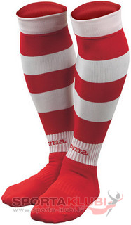 ZEBRA FOOTBALL SOCKS (PACK 5) RED-WHITE (ZEBRA 103)