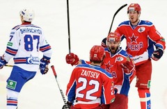 Maskavas CSKA nonāk vienas uzvaras attālumā no KHL fināla