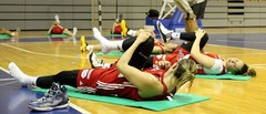 Sieviešu basketbola izlase EČ mājvietā aizvadījusi pirmo treniņu