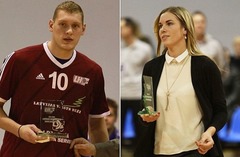Krištopāns un Ņeverovska atzīti par Latvijas labākajiem handbolistiem