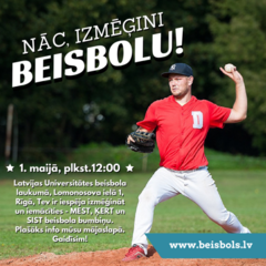 Nāc, izmēģini beisbolu!