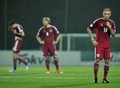 Foto: Latvijas futbolisti zaudē Lietuvai