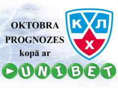 KHL prognožu čempions oktobrī - divi9