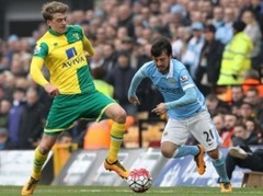 ''Manchester City'' neizteiksmīgs neizšķirts pret pastarīti ''Norwich''