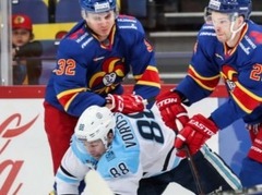 Kulda un "Jokerit" sagrauj no Rīgas atbraukušo "Metallurg Nk"