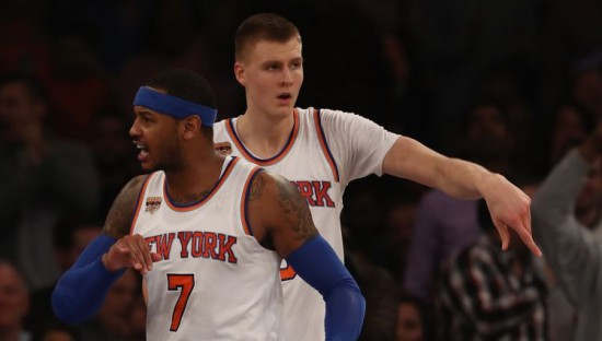 Porziņģim astoņi punkti, "Knicks" saspringtā galotnē nosargā uzvaru