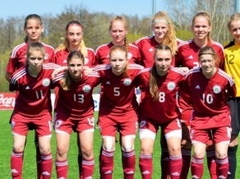Latvijas U17 meiteņu izlase ar 0:6 zaudē Baltkrievijai