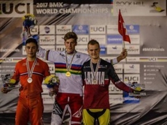 Strazdiņš izcīna augsto trešo vietu UEC Eiropas kausa 6. posmā BMX