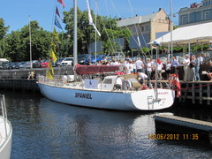 Latvijas jahta Spaniel dodas pēc uzvaras regatē The Tall Ship Races 2012