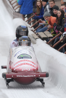 Ķibermanim devītā vieta Eiropas kausa bobslejā otrā posma otrajās divnieku sacensībās