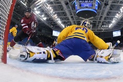 Olimpiskais hokeja turnīrs. Zviedrija - Latvija 4:3 (Rit 3.trešdaļa)
