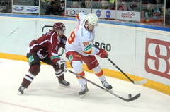 Rīgas Dinamo - Helsinku Jokerit 2:1 (noslēdzies 2.periods)