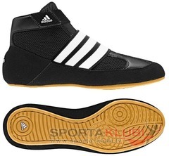 Wrestling shoes hvc k strap BLACK1/RUNWHT/GUM9 (Q33838)