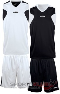 SET BASKET REVERSIBLE BCO-NGR JERSEY+SHORT (1184.001)