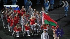 Белорусы вышли с российским флагом на открытие Паралимпиады