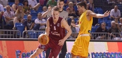 EČ U-20 pusfināls: Latvija pret Spāniju 35:36, pēc 2. ceturtdaļas