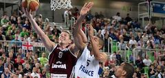 Latvija pret Franciju 58:70, rit 3. ceturtdaļa