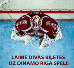 Laimē divas biļetes uz «Dinamo Rīga» spēli!