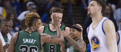 «Celtics» pārtrauc «Warriors» iespaidīgo uzvaru sēriju savā laukumā