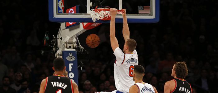 Porziņģis ar 31 punktu sekmē «Knicks» uzvaru pār «Trail Blazers»