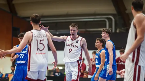 Latvijas U-18 izlase Eiropas čempionātu basketbolā sāk ar zaudējumu Izraēlai