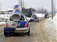 Foto: "Red Bull Crashed Ice" audzina muskuļus Valmierā