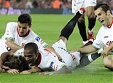 Foto: "Sevilla" triumfs Spānijas Karaļa kausā