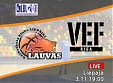 LIVE: 3.novembrī 19:30 "Liepājas lauvas" - "VEF Juniors"