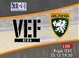 LIVE: 23. decembrī 19:30 "VEF Juniors" - "Valmiera"