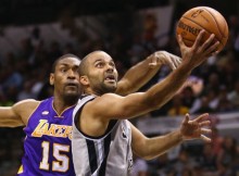 Pārkers un "Spurs" pieveic "Lakers", otrās uzvaras arī "Thunder" un "Pacers"