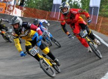 Foto: Štrombergs triumfē Eiropas BMX čempionātā