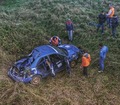 Pēc pirmās Lietuvas rallija dienas Vorobjovs trešais, ''nullīte'' iznīcina ''Subaru''