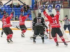 Pasaules U17 Izaicinājuma kausa pusfinālā iekļūst divas Kanādas komandas, zviedri un krievi