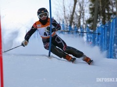 L.Gasūna PK slalomā nefinišē 1.braucienā, līdere F.Hansdotera