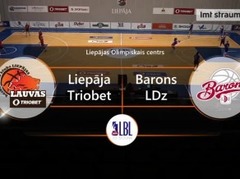 Video: Tiešraide Aldaris LBL: ''Liepāja/Triobet'' - ''Barons/LDz''