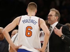 "Knicks" pagaidu treneris: "Nevēlos, lai Porziņģis šovasar spēlē izlasē"