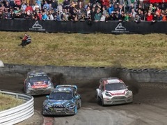 Baumaņi tiek līdz pusfinālam, par pasaules rallijkrosa čempionu kļūst Ekstroms