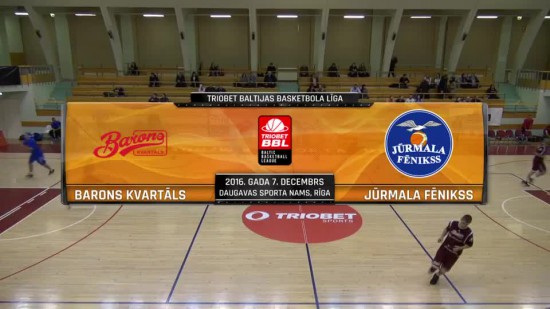 Video: Triobet BBL: Barons kvartāls - Jūrmala Fēniks.Spēles ieraksts