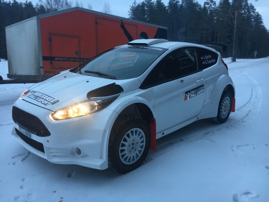 Foto: Berķis testē pasaules rallija līmeņa ''Ford Fiesta R5'' auto