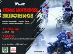 Latvijas čempionāts skijoringā un ziemas motokrosā dodas uz Ādažiem