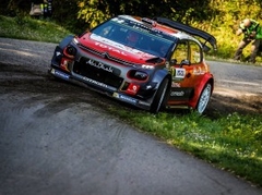 Pēc Korsikas WRC rallija pirmās dienas līderis Mīke, igaunim Tanakam neveiksme