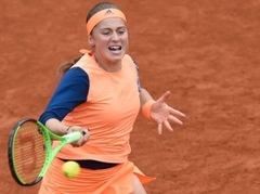 Ostapenko cīņa par pirmo uzvaru Parīzē