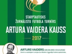 Baltijas sporta žurnālisti un Latvijas futbola zvaigznes piedalīsies "Artura Vaidera kausā"