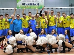 "Ventspils" volejbolisti nosargā Nacionālās līgas čempionu titulu