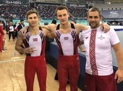 Latvijas junioriem 24. vieta Eiropas čempionātā vingrošanā