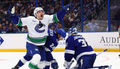 Girgensonam un "Lightning" katastrofāls trešais periods pret "Canucks"
