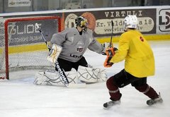 Pasaules U-18 čempionāts hokejā: Latvija – Dānija 2:1 (noslēdzies 2.periods)